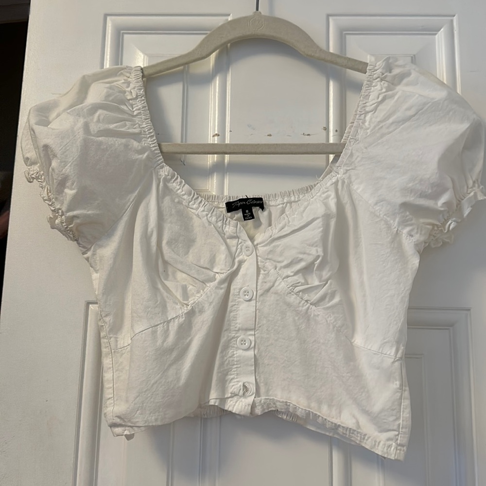 Puff Sleeve Crop Top